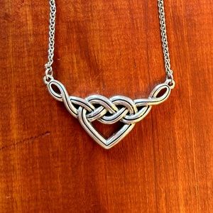 Brighton Interlock V heart necklace